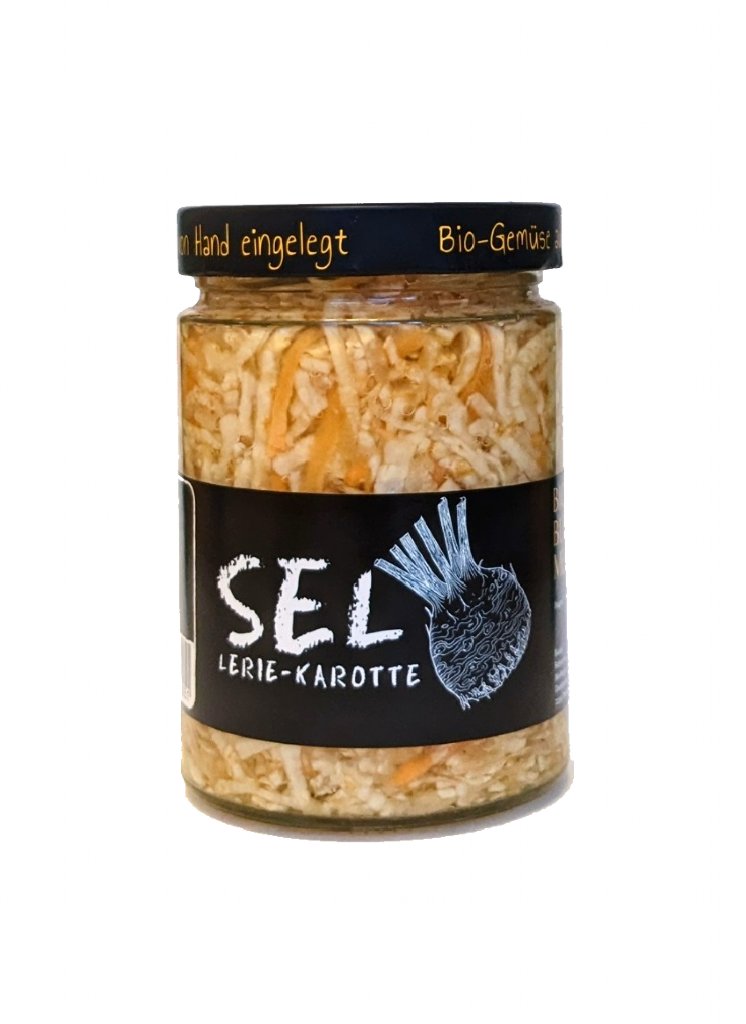 Sellerie-Karottensalat im Glas